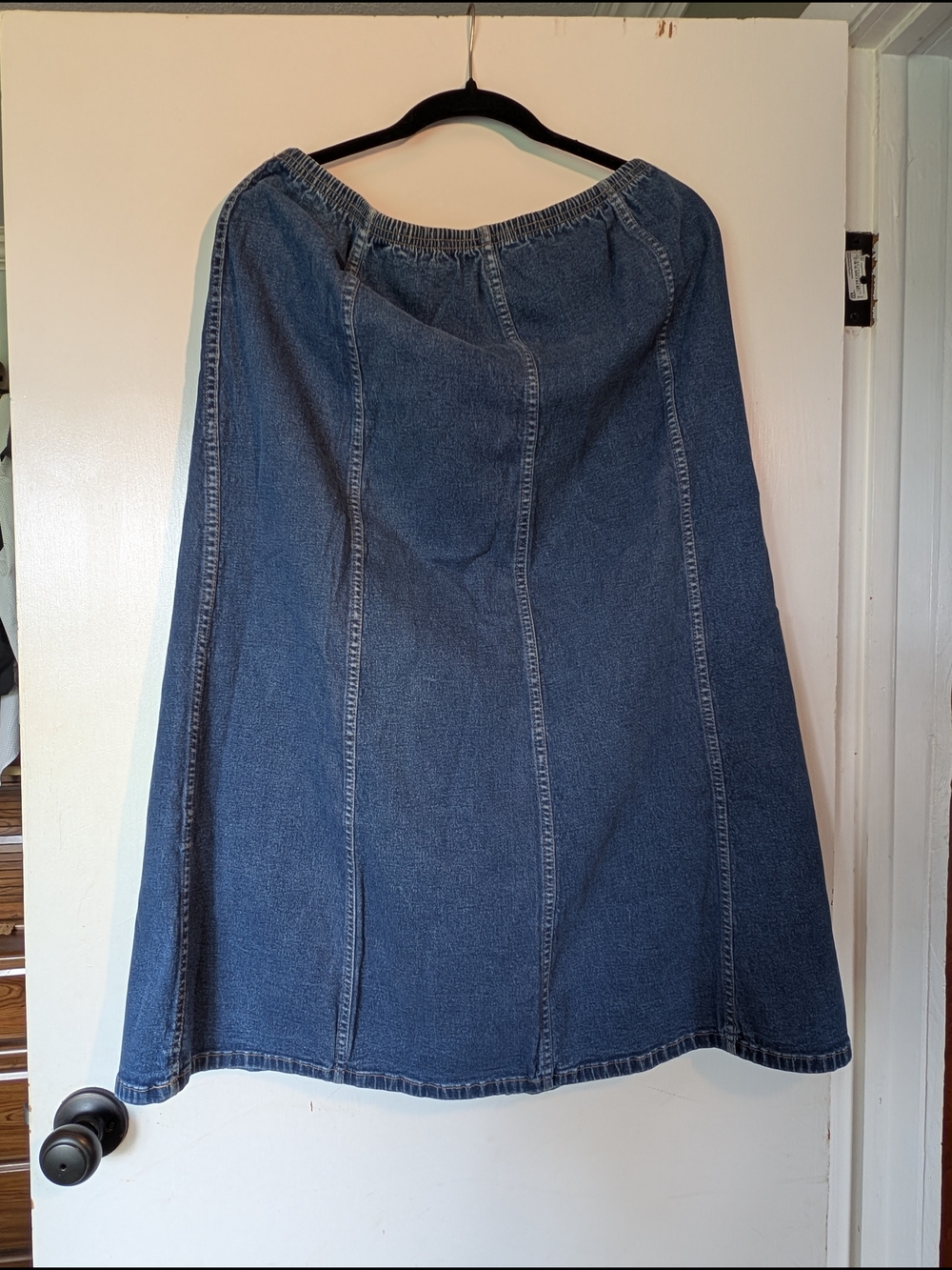 croft & barrow Blue A-Line Denim Maxi Skirt